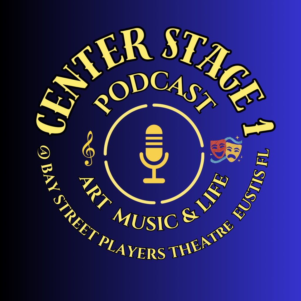 Podcast logo for center stage one.