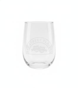 Etched glass with logo